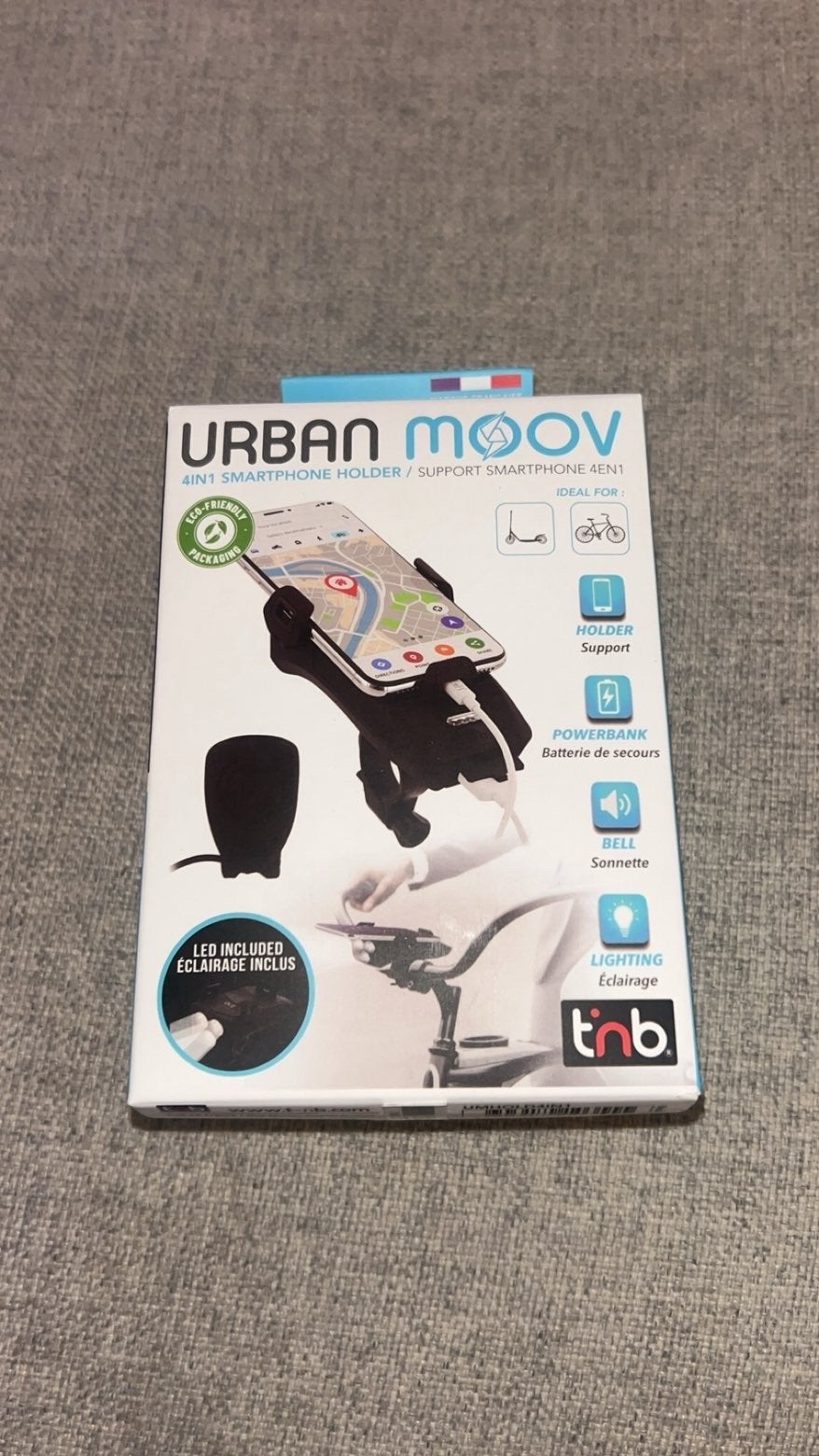 Urban Moov 4-in-1 Smartphonehouder met Powerbank/Verlichting, Verlichtingsset, Nieuw, Ophalen of Verzenden, Oplaadbaar