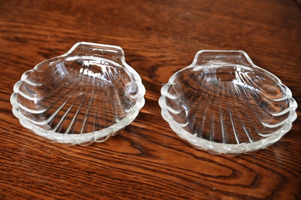 Glazen schaaltjes schelp persglas, Ophalen of Verzenden