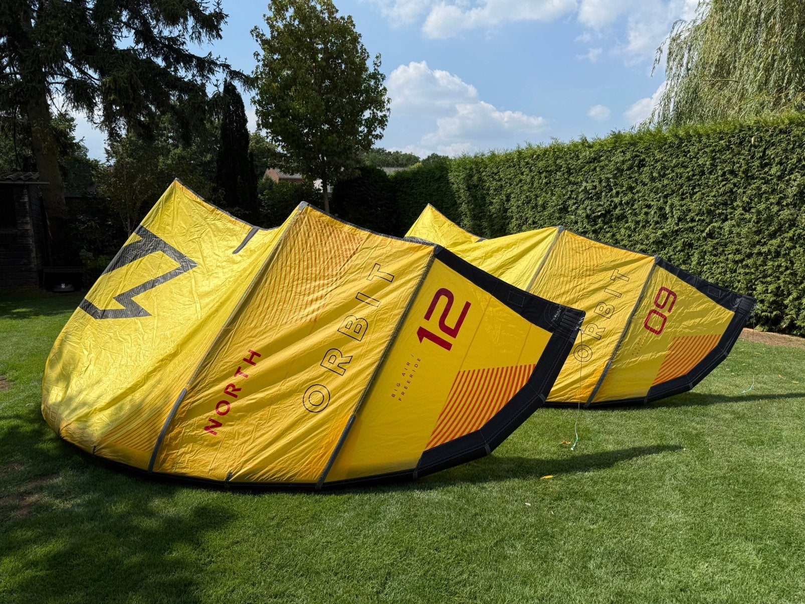 North Orbit 9m & 12m 2023 + Navigator PRO bar, Watersport en Boten, Kitesurfen, Ophalen, 9 m², Geen board, Zo goed als nieuw