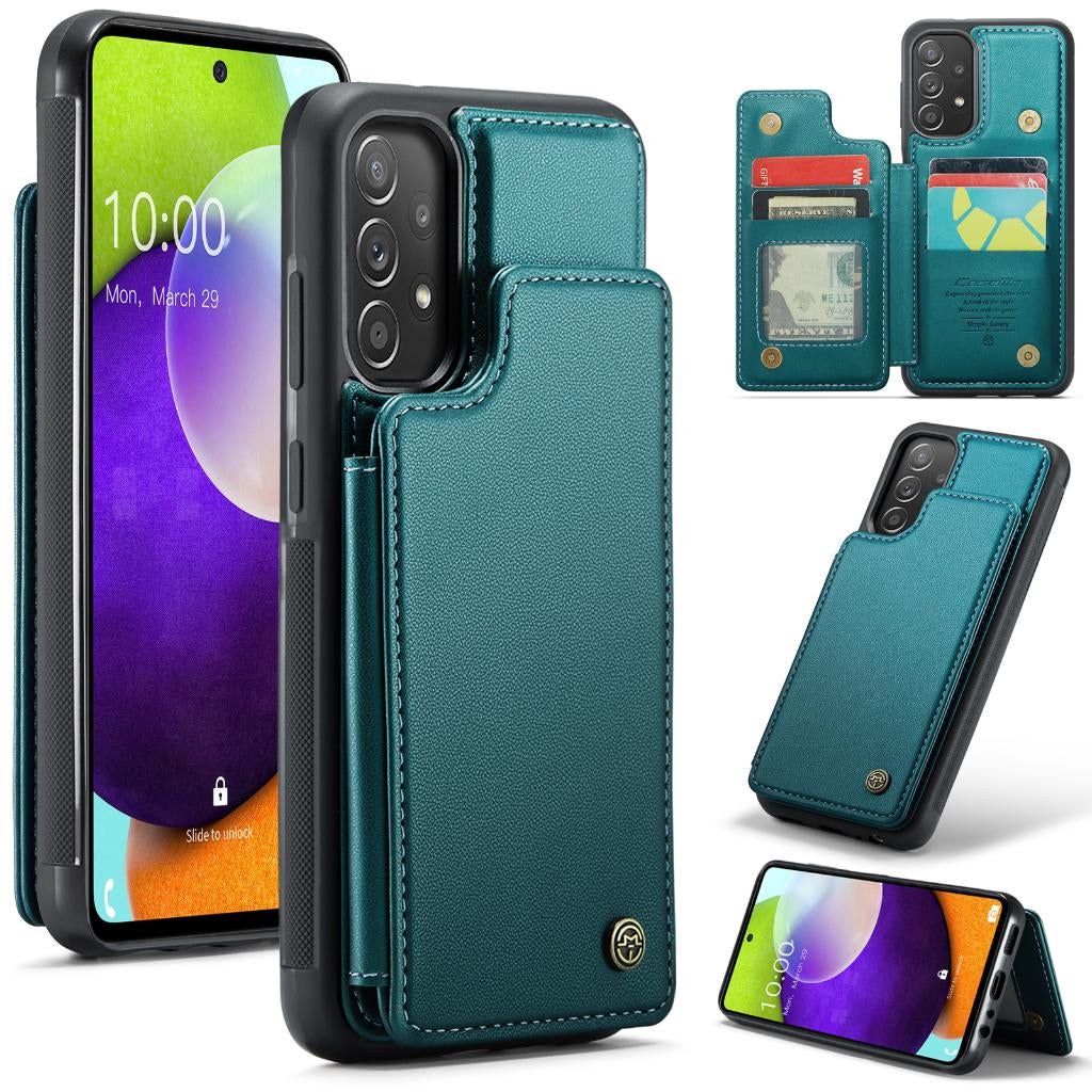 C22 Luxe Portemonnee Backcover voor Galaxy A52 / A52s _Groen, Verzenden, Nieuw, Hoesje of Tasje