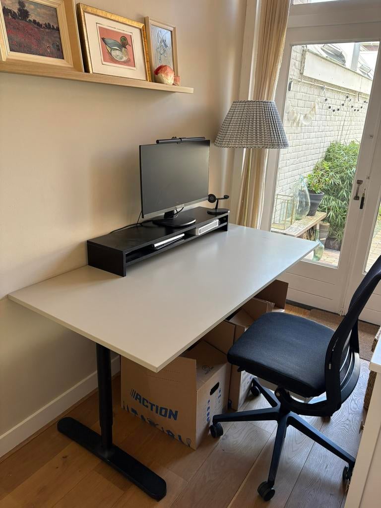 Bureau 160X80cm - snel ophalen (EUR 50), Ophalen, In hoogte verstelbaar, Zo goed als nieuw