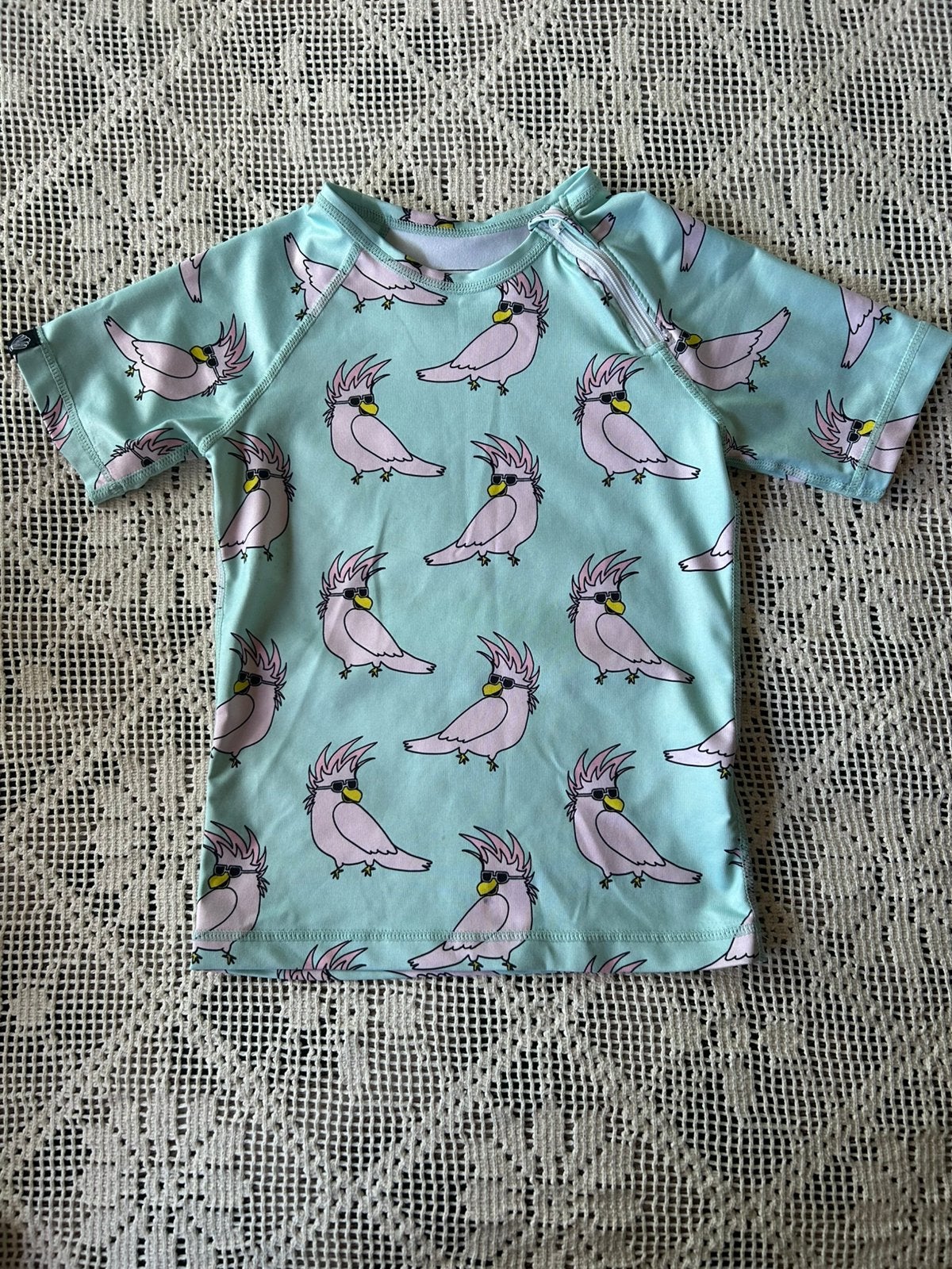 Beach & Bandits UV zwemshirt maat 116 - 122 mintgroen, Maat 116, Jongen of Meisje, Badpak, Ophalen of Verzenden