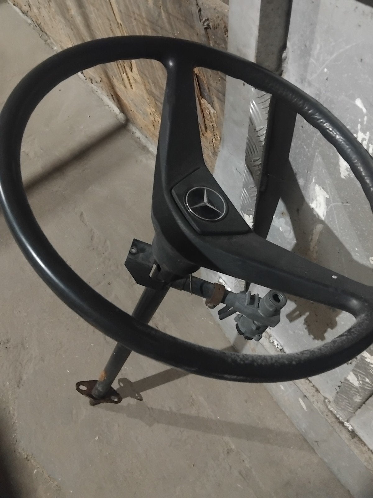 Origineel Mercedes-Benz Stuurwiel met Stuurkolom (T1 / TN /, Ophalen of Verzenden, Gebruikt, Mercedes-Benz