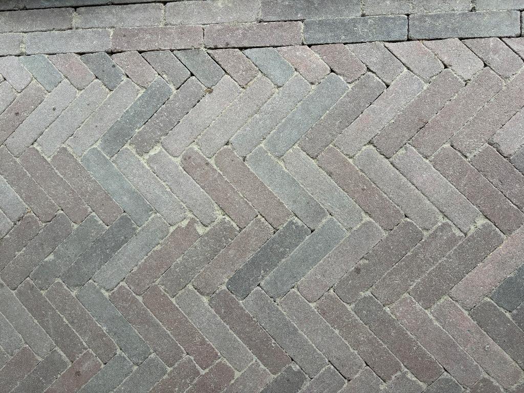 Klinkers beton waalformaat Beemsters bont, Ophalen, Klinkers, Zo goed als nieuw, 10 m² of meer