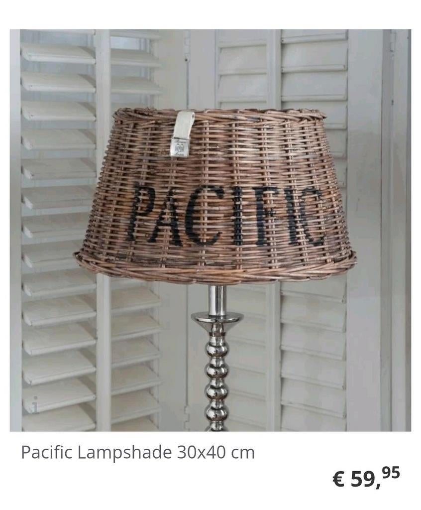 25% korting * NIEUW RIVIERA MAISON RR PACIFIC LAMPSHADE L *, Ophalen of Verzenden, Nieuw, Rond, 25 tot 50 cm