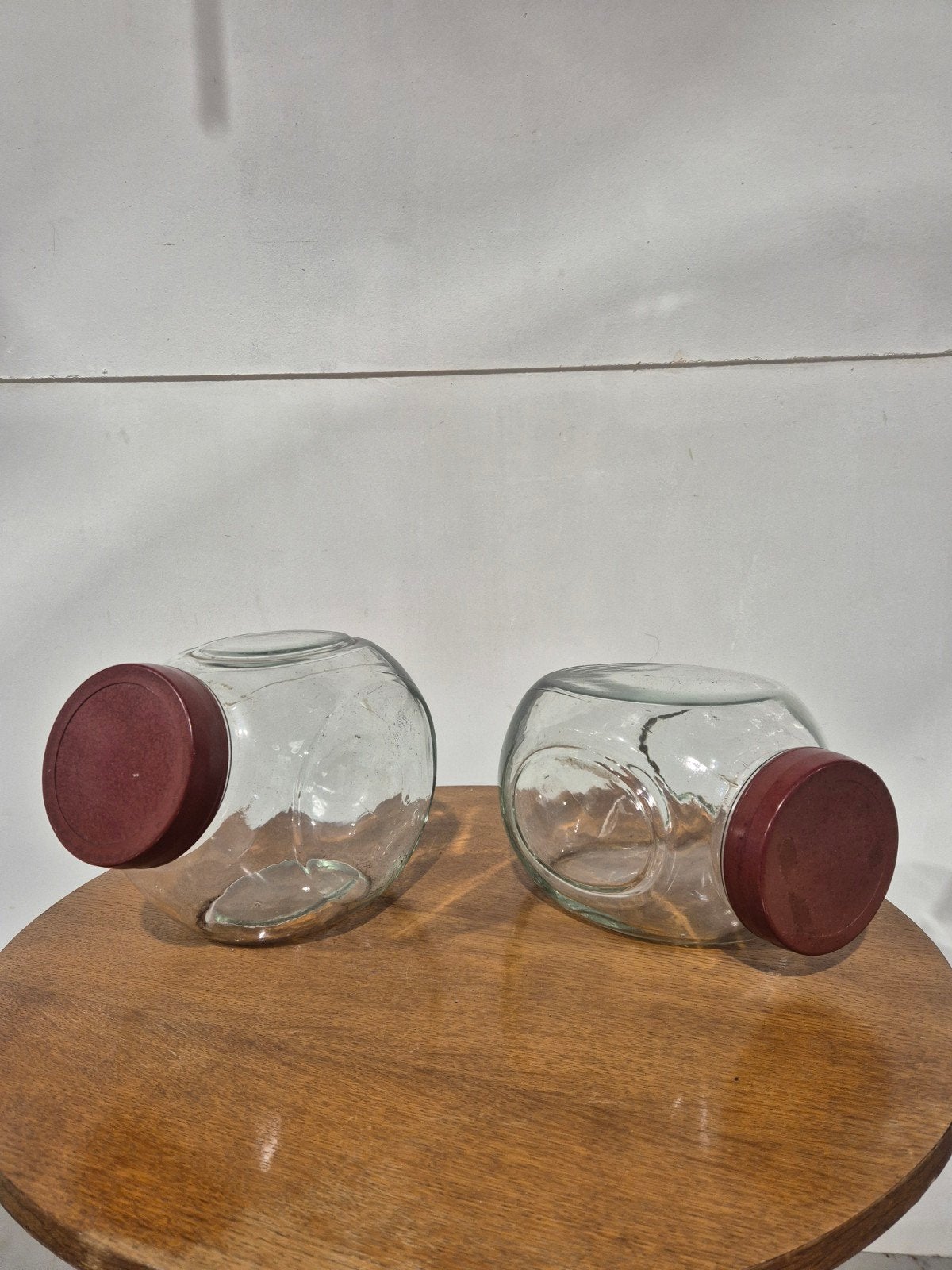 Snoeppotten met bakelieten deksel. 3 Stuks., Antiek en Kunst, Ophalen of Verzenden