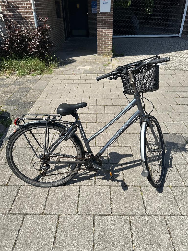 Fiets, Fietsen en Brommers, Fietsen | Dames | Damesfietsen, Ophalen, Gebruikt, Velgrem, Giant