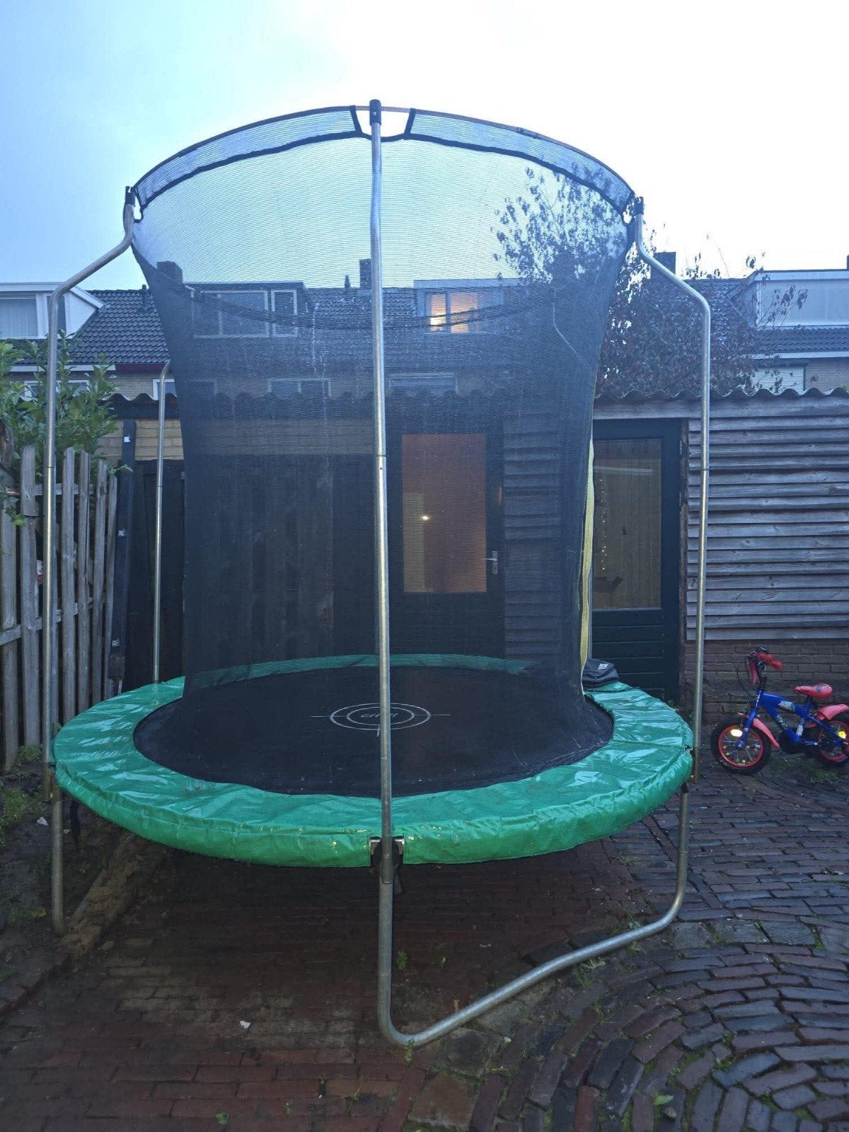 Trampoline met veiligheidsnet, Ophalen, Gebruikt