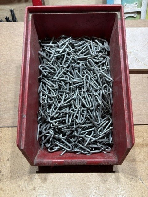 1130 x 15 bij 30mm Gegalvaniseerde Krammen 0,02 per stuk, Ophalen, Zo goed als nieuw, Minder dan 50 mm, Overige typen