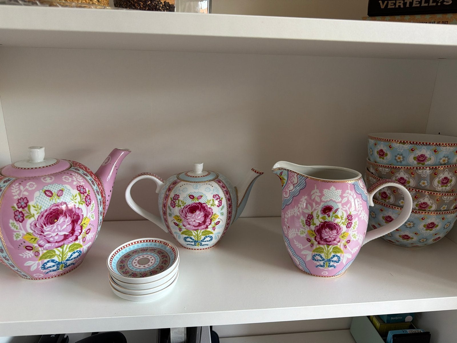 Pip Studio servies: theepotten, melkkan en schaaltjes enz, Ophalen, Pip Studio, Zo goed als nieuw, Theepot