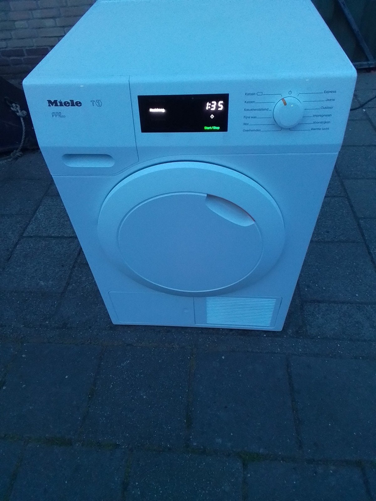 Miele t1 warmtepompdroger 8kg, Witgoed en Apparatuur, Wasdrogers, Ophalen, 6 tot 8 kg, Gebruikt, Overige typen