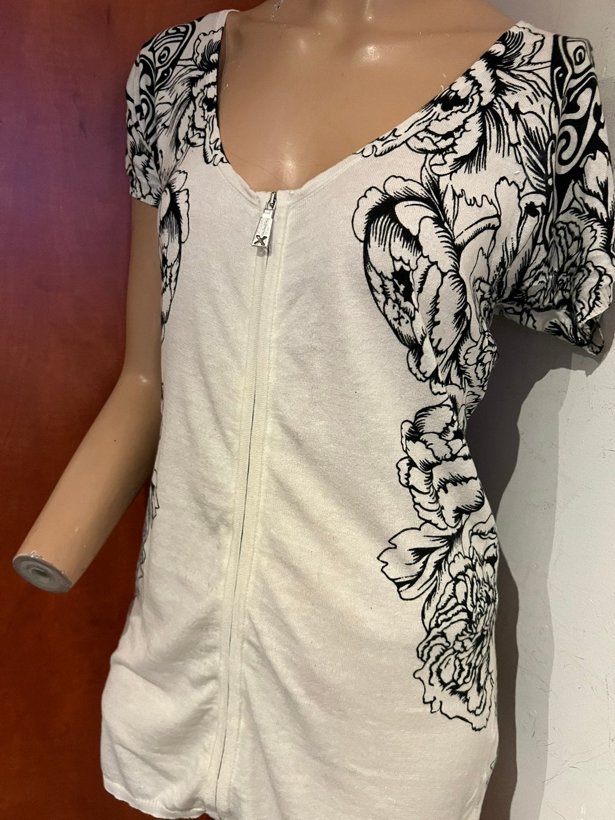 JOHN RICHMOND truitje met rits it 42 S origineel ZGAN, Kleding | Dames, G, Wit, G, B