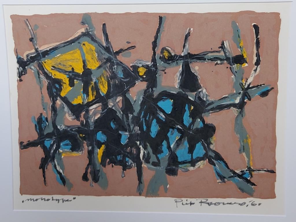 Piet Roovers 1924-1997 monotype 1960, Ophalen