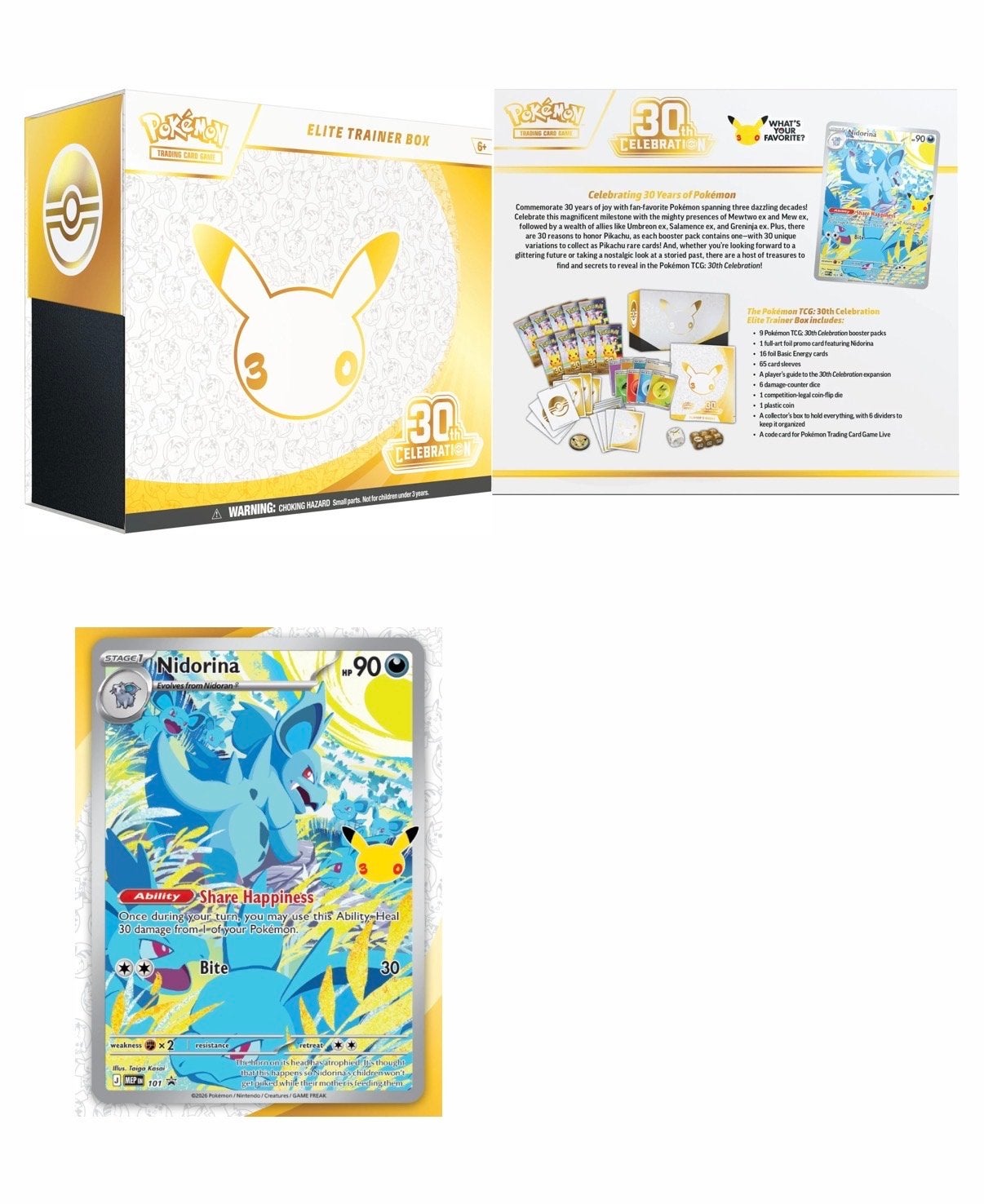 Pokémon 30th Celebrations ETB PRE-ORDER, Ophalen, Nieuw, Overige typen, Foil