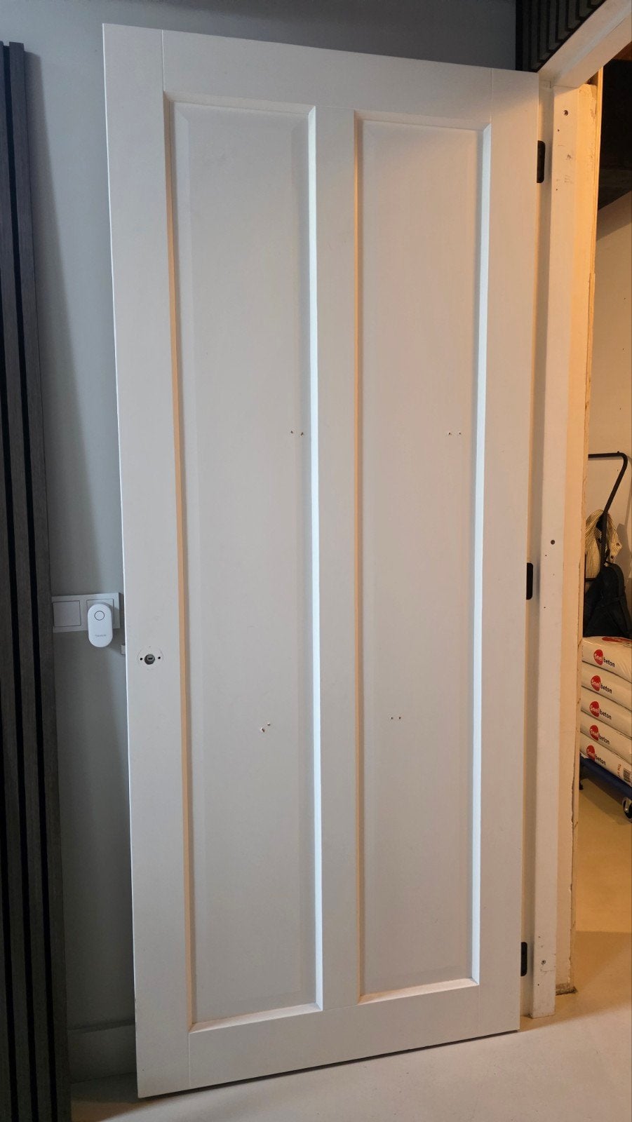 Witte binnendeur - 231x93, Ophalen, Gebruikt, 80 tot 100 cm, 215 cm of meer