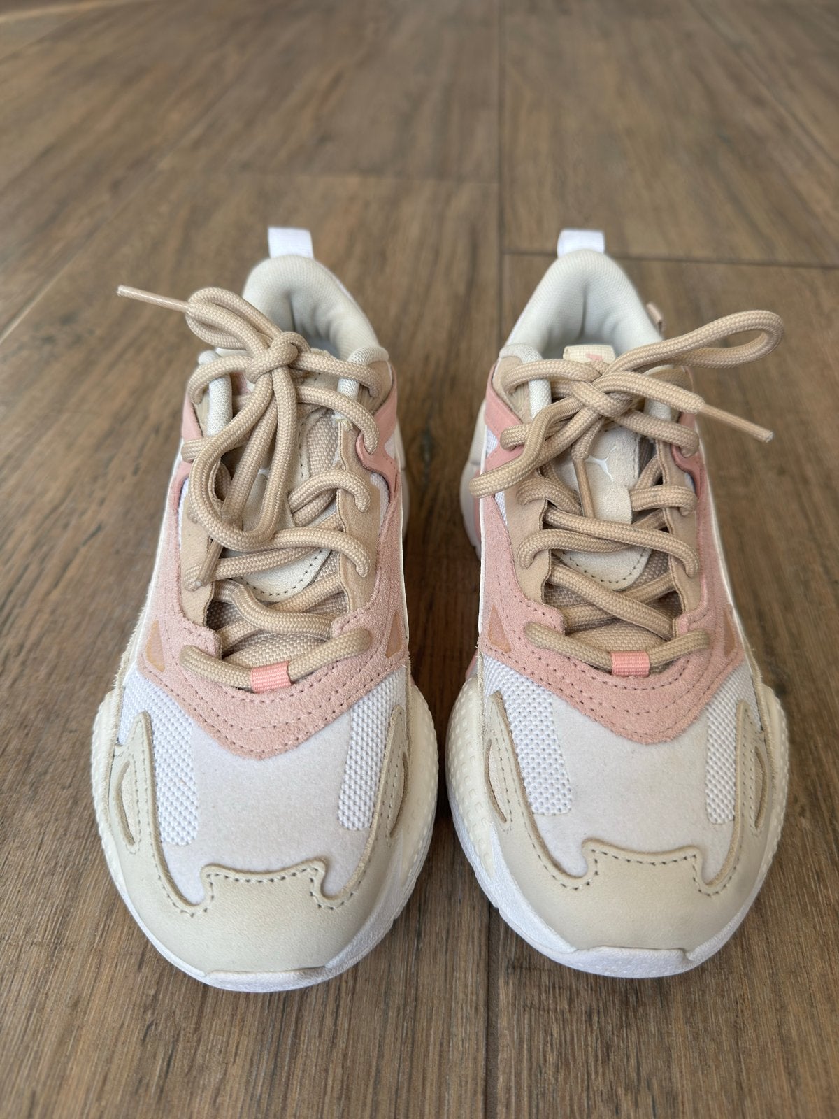Puma RS-X Effekt PRM White/Light Sand/Rose - Maat 37, Wit, Ophalen of Verzenden, Sneakers of Gympen, Zo goed als nieuw