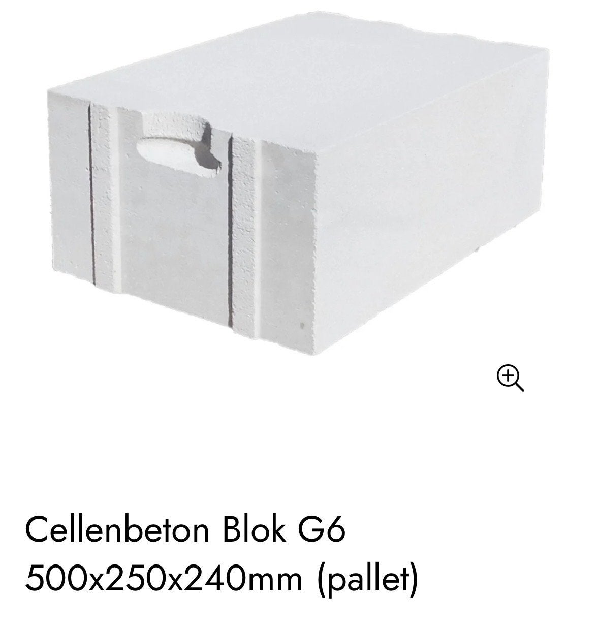 Cellenbeton Blok G6 500x250x240mm (pallet) - 36 stuks, Ophalen, Nieuw, Overige typen