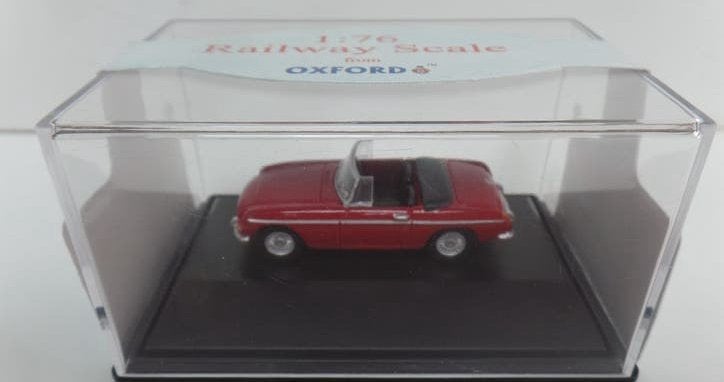 Oxford Diecast 1:76 MGB Roadster Rood Modelauto, Ophalen of Verzenden, Zo goed als nieuw, Overige typen