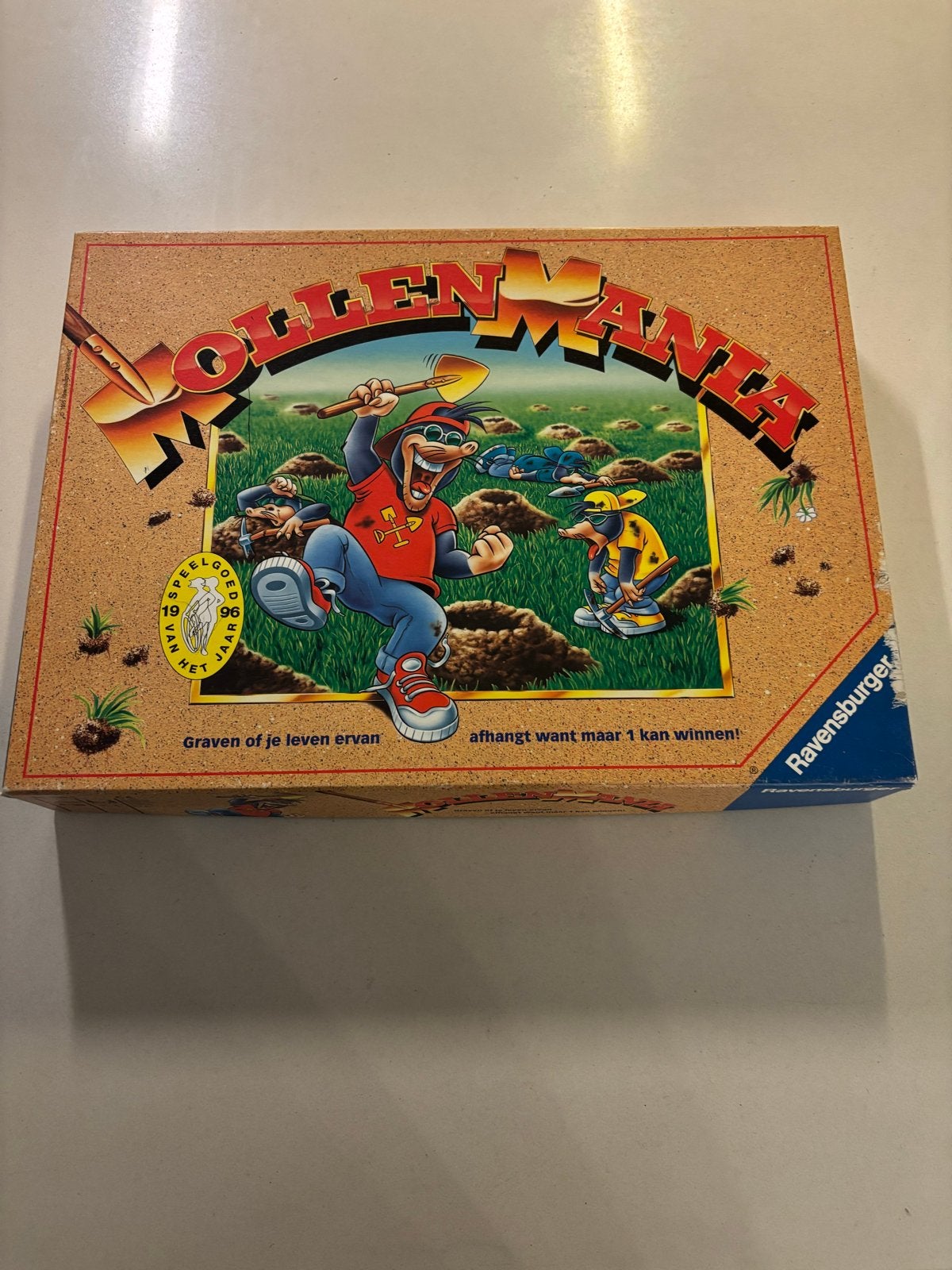 Mollenmania Bordspel Ravensburger - Graaf je leven ervan!, Drie of vier spelers, Ophalen of Verzenden, Zo goed als nieuw