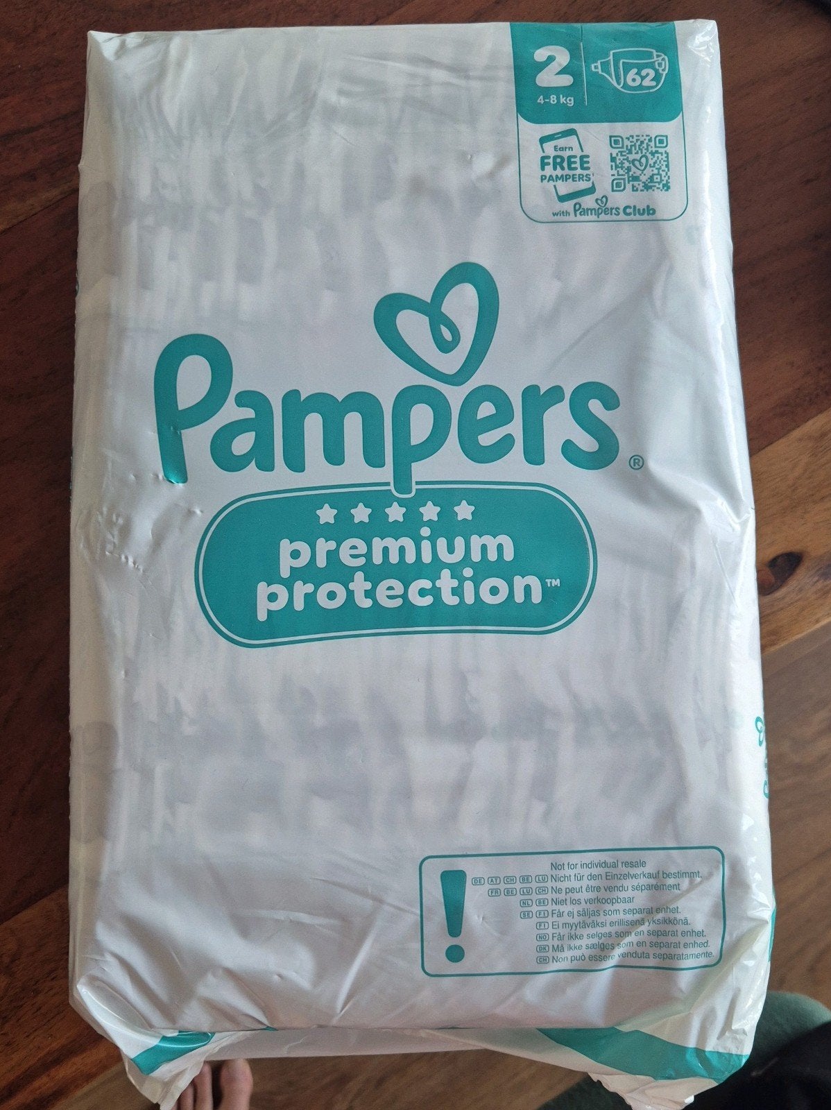 Pampers Premium Protection Luiers Maat 2 (4-8 kg) - 62 stuks, Ophalen of Verzenden, Nieuw