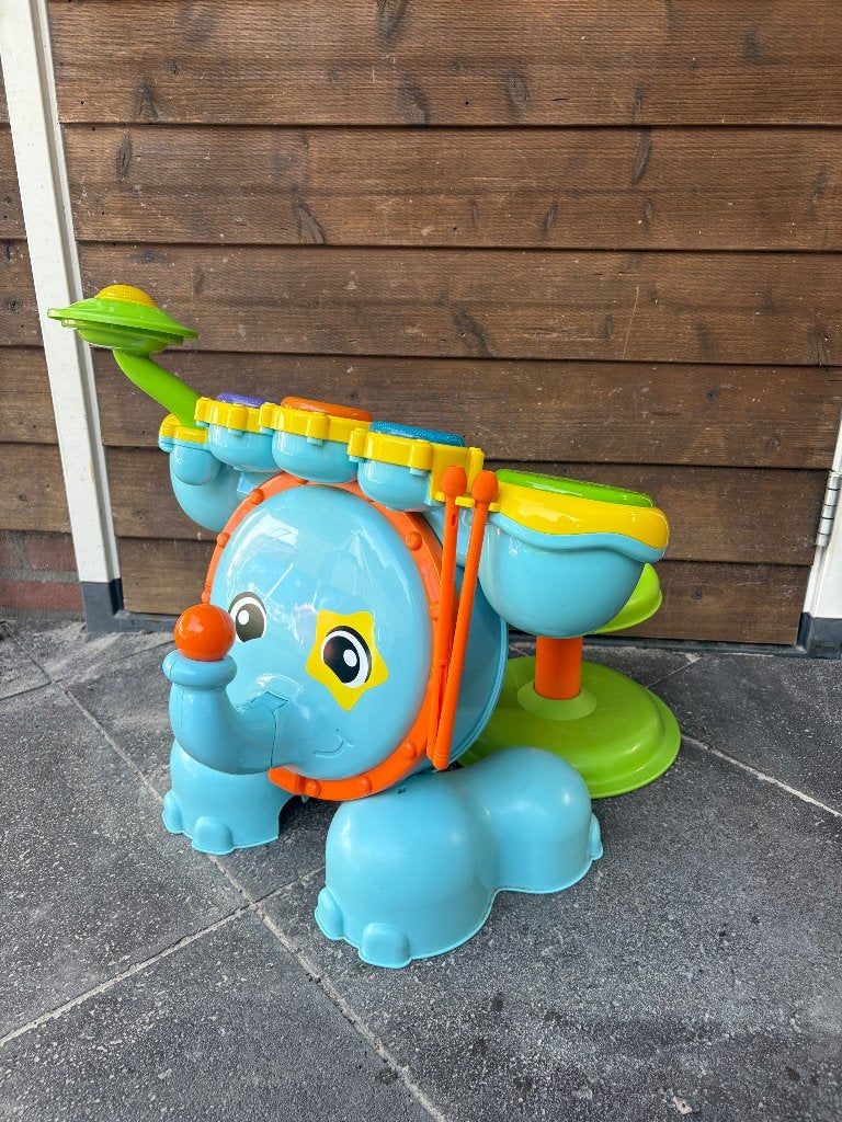 VTech olifant drumstel, Ophalen, Zo goed als nieuw, 6 maanden tot 2 jaar