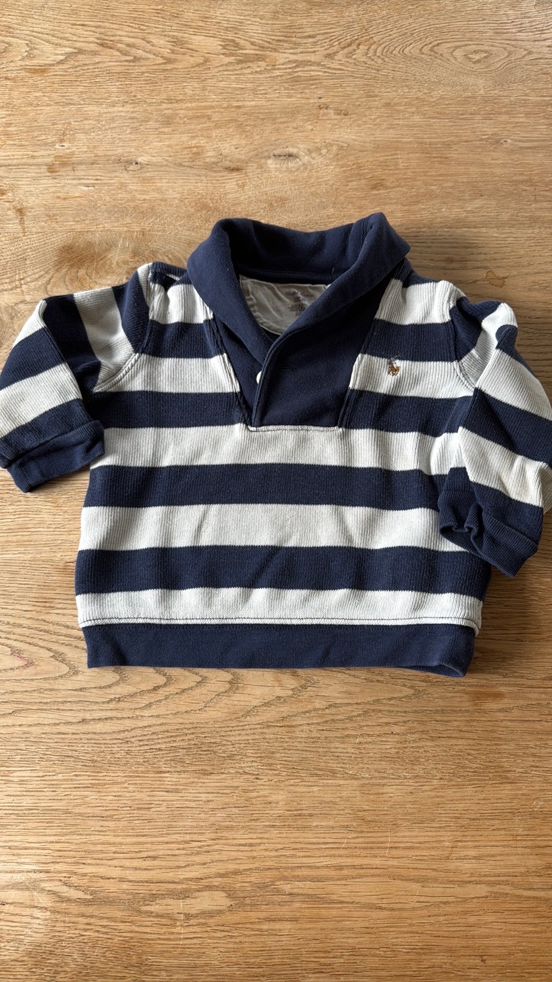 Ralph Lauren wintertruitje met sjaalkraagje, Ophalen of Verzenden, Zo goed als nieuw, Meisje, Jurkje of Rokje