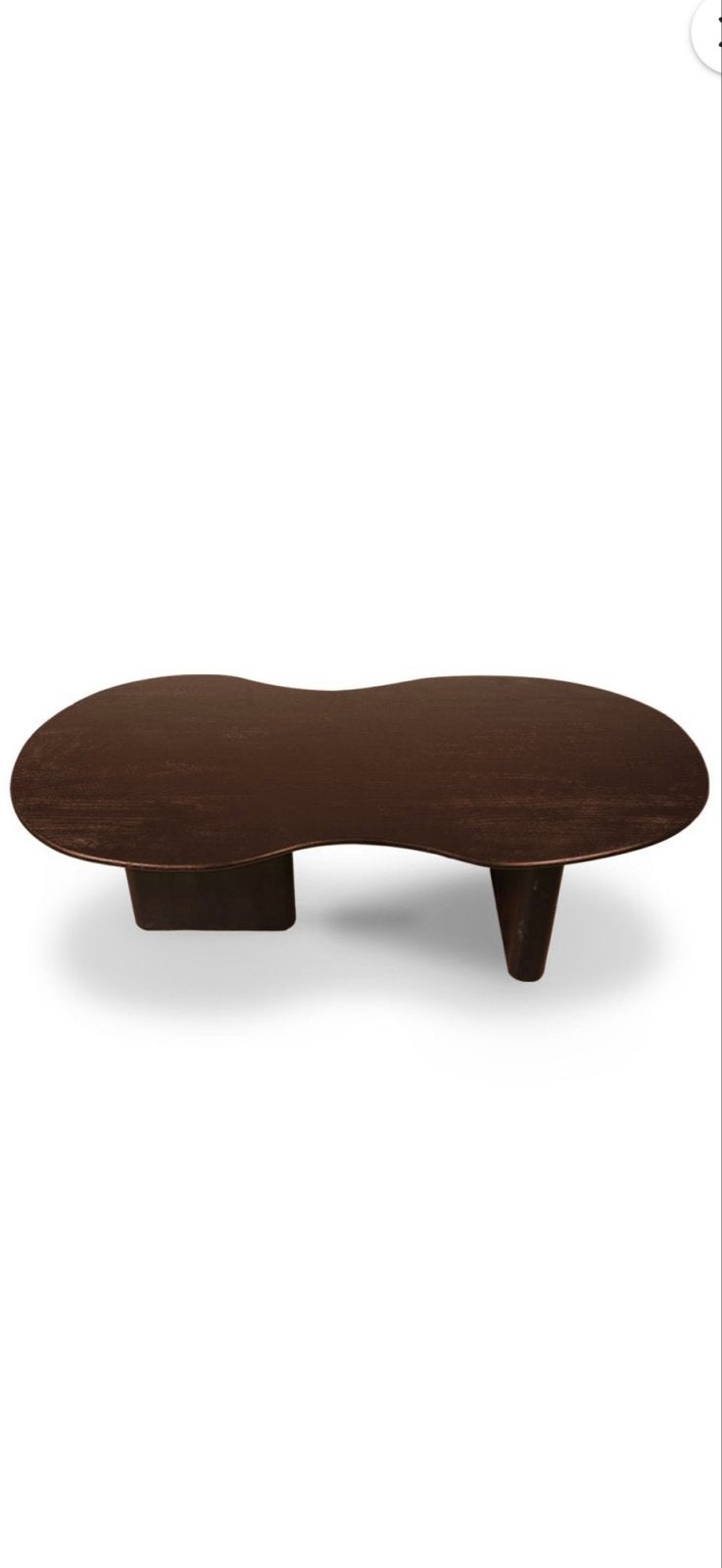 Haco Ruby Eettafel - Organische Vorm - Mangohout, Ophalen, 100 tot 150 cm, 150 tot 200 cm, Zo goed als nieuw