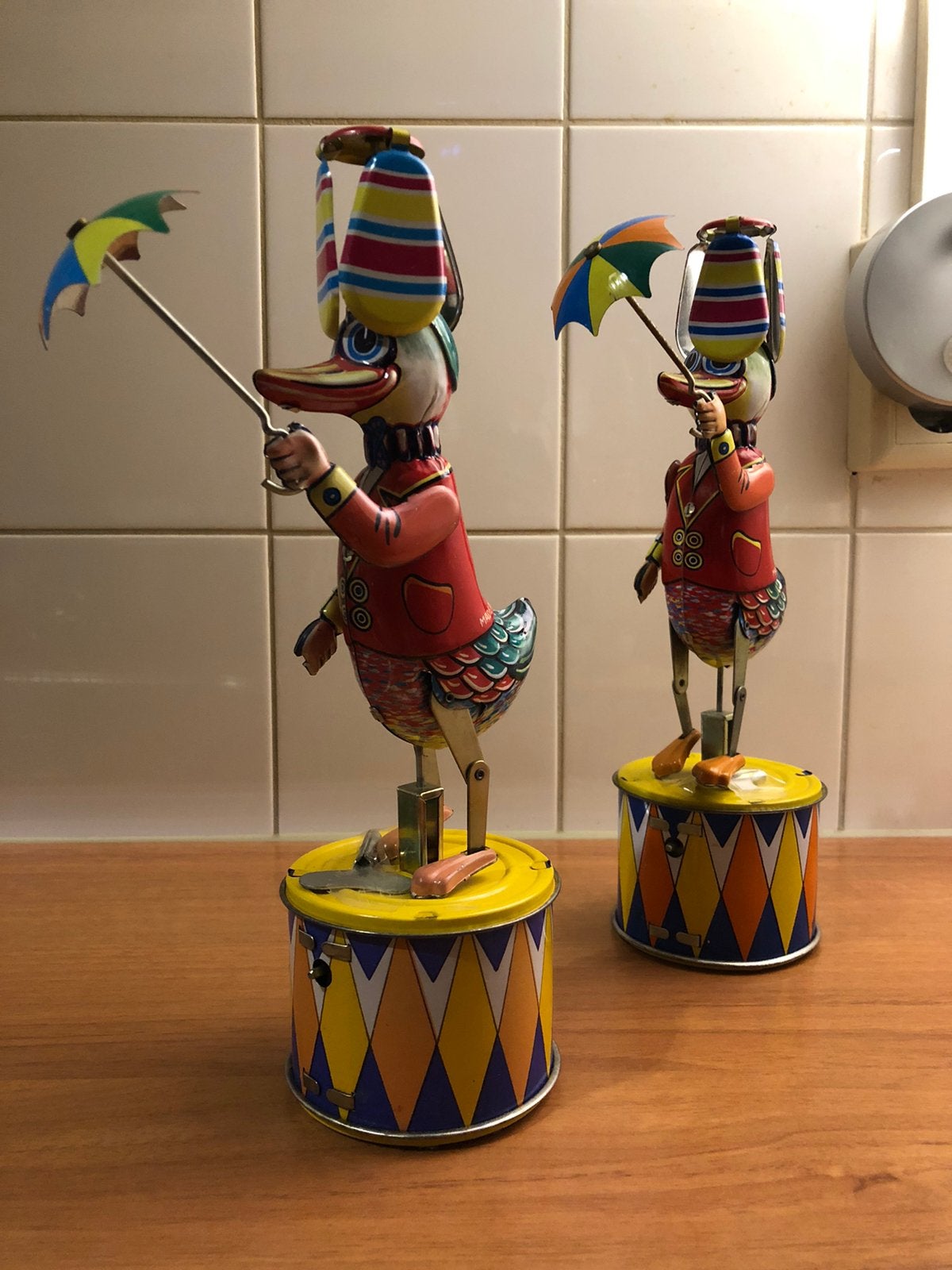 "Blikken Dansende Eend Opwindbaar I.Z.G.ST. ", Antiek en Kunst, Ophalen of Verzenden