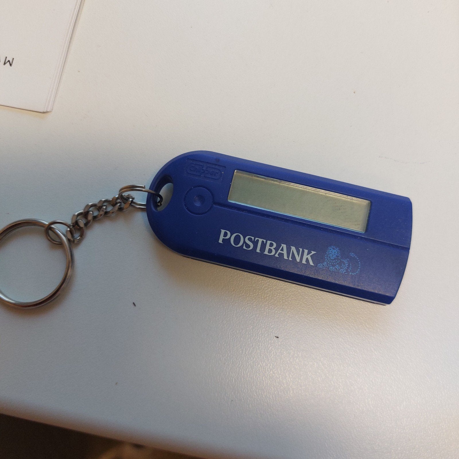Postbank sleutelhanger vintage, Ophalen of Verzenden, Gebruikt, Merk