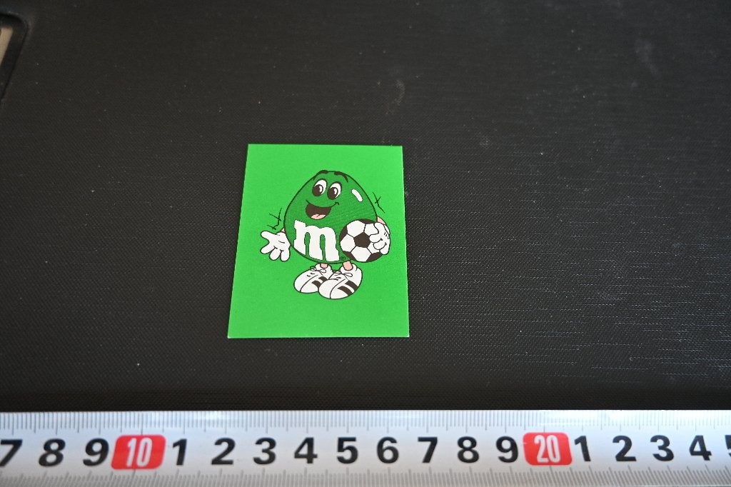 sticker mars 1994 strip M&M's groen voetbal 176, Ophalen of Verzenden, Zo goed als nieuw
