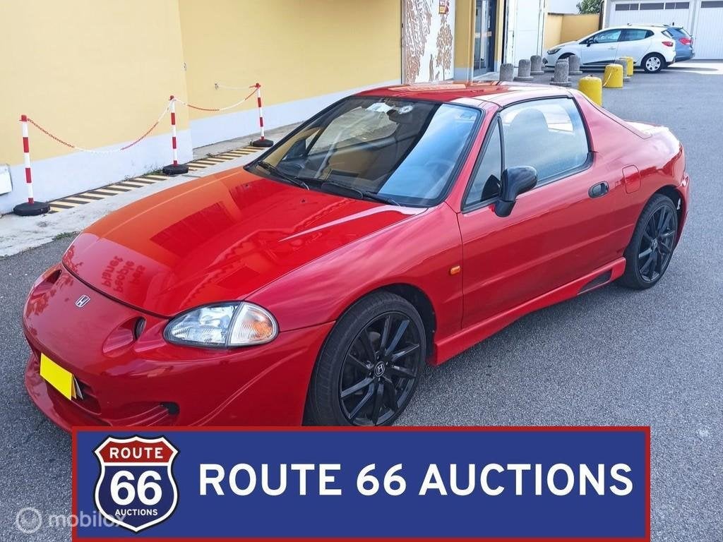 Honda CRX del Sol | Route 66 Auctions, Auto's, Honda, Overige carrosserieën, Zwart, Bedrijf