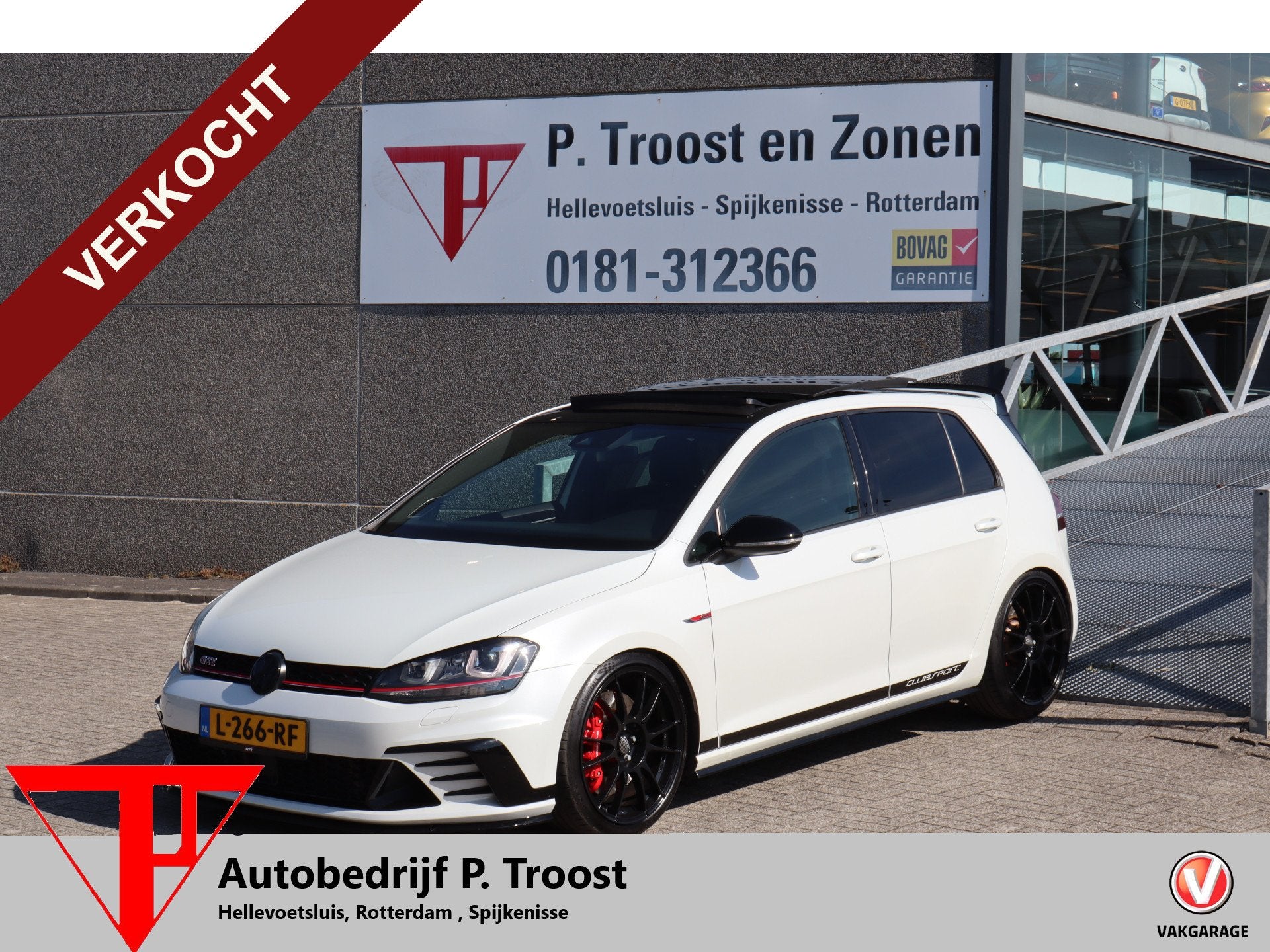 Volkswagen Golf 2.0 TSI GTI Clubsport 502PK Stage 3 Meeneemp, Gebruikt, 4 cilinders, Wit, Bedrijf