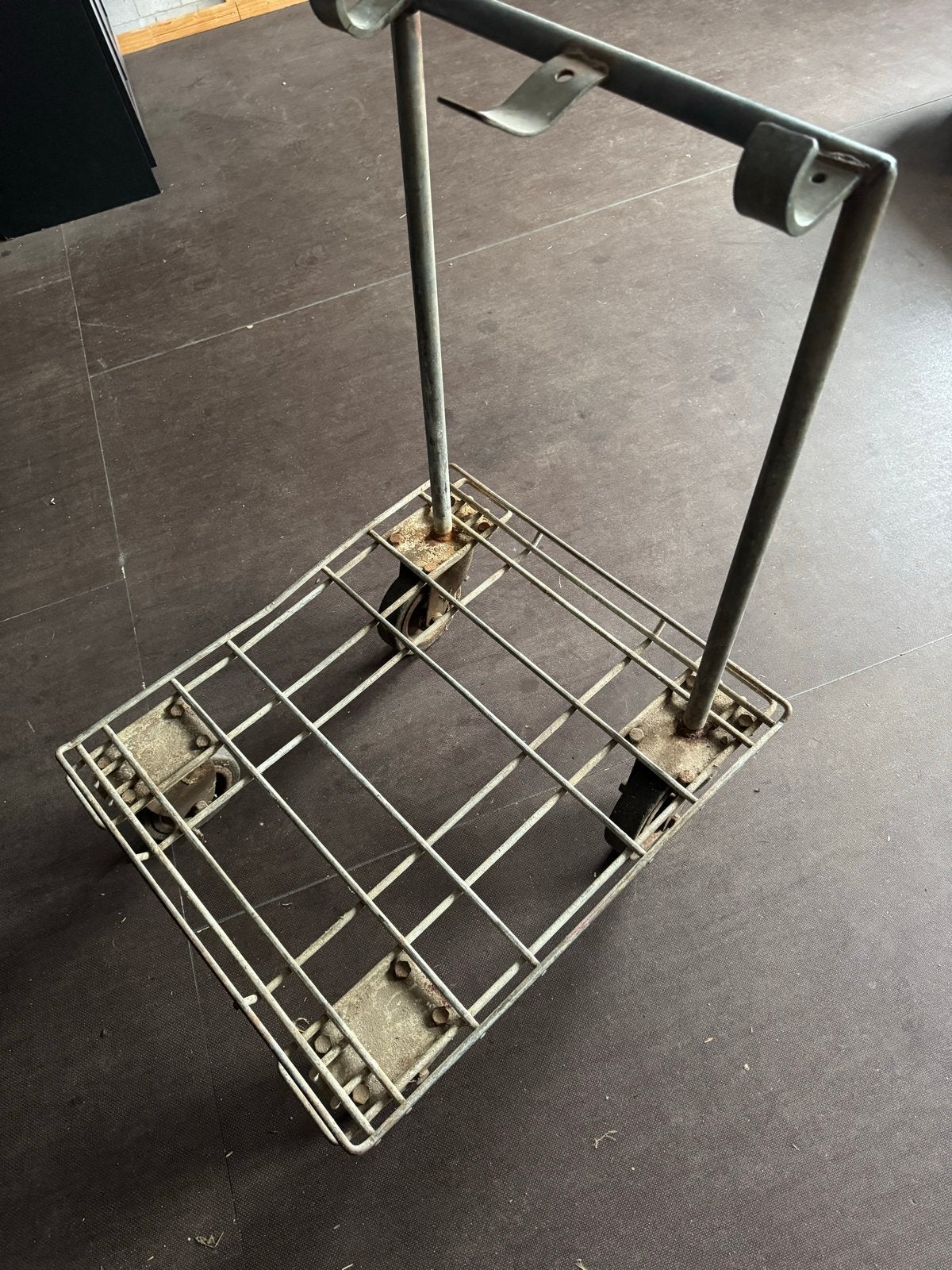 Metalen trolley/karretje met wielen, Ophalen, Gebruikt