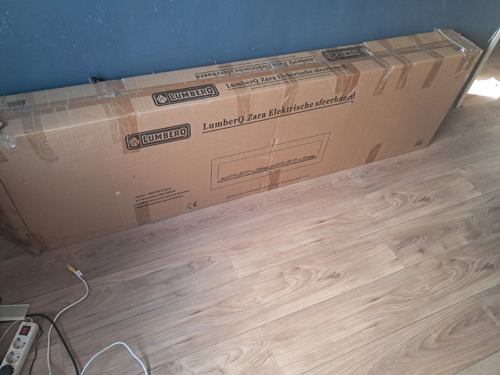 LUMBERQ Zara elektrische warmte sfeer openhaard cinewall, Ophalen, Nieuw, Elektrische haard