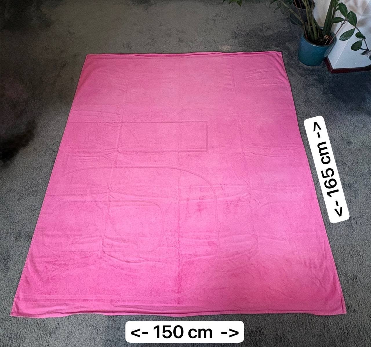 Grote 2-persoons handdoek Loods 5 - 150x165 cm, Huis en Inrichting, Ophalen of Verzenden, Zo goed als nieuw, Roze, Handdoek