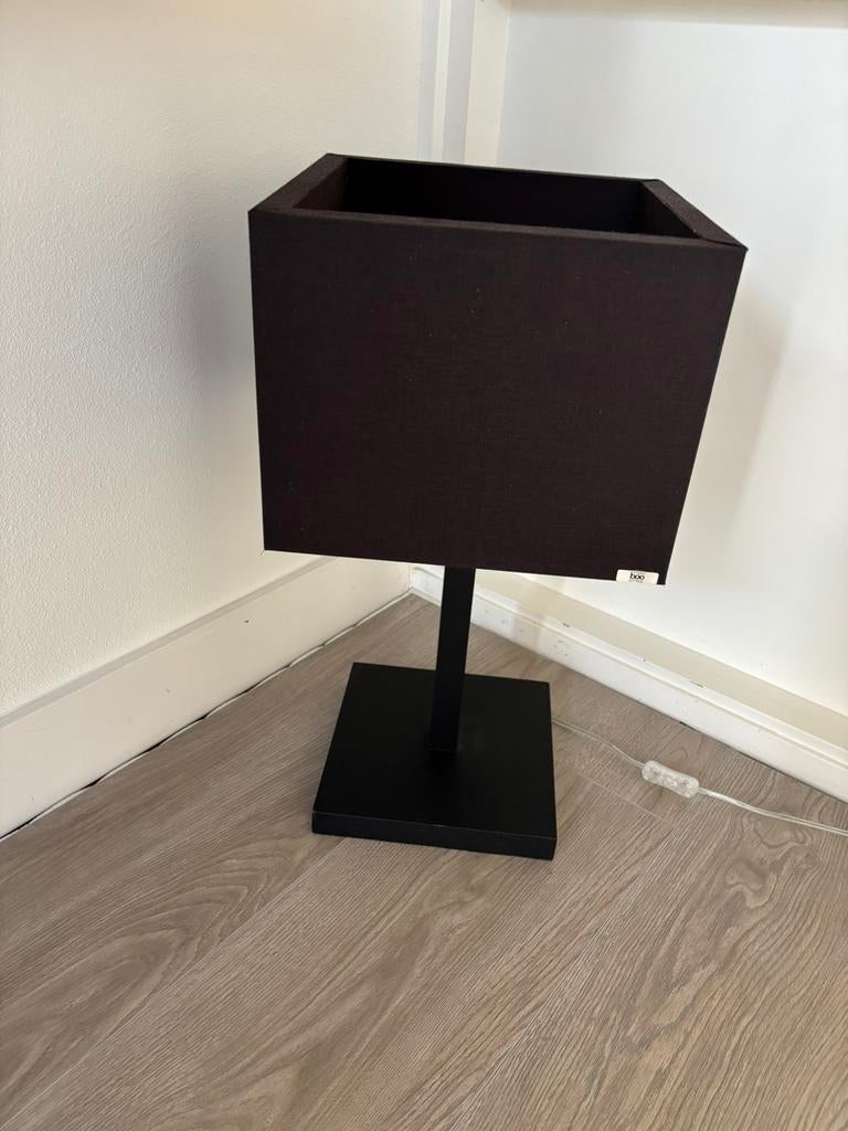 Zwarte mooie lamp, Ophalen, Zo goed als nieuw, 50 tot 75 cm