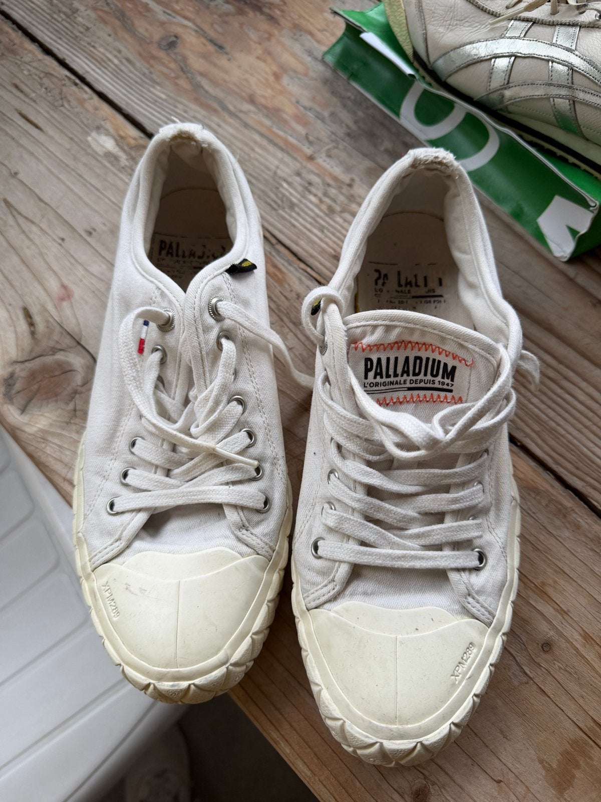 Palladium sneakers wit maat 41, Verzenden, Gedragen, Wit, Sneakers of Gympen