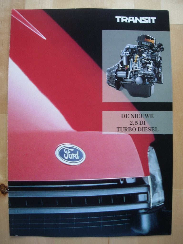 Ford Transit 2.5 Turbo Diesel Brochure 1992, Ford, Verzenden, Zo goed als nieuw, Ford