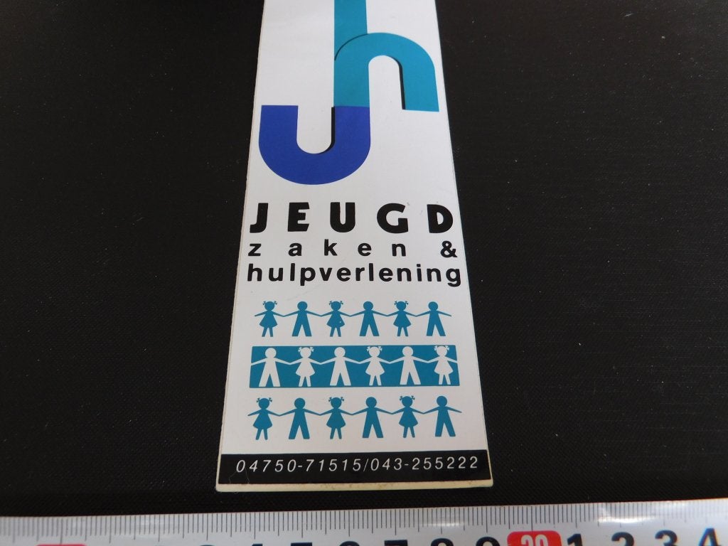 sticker Politie Rijkspolitie Limburg Jeugd zaken & hulpverle, Ophalen, Zo goed als nieuw