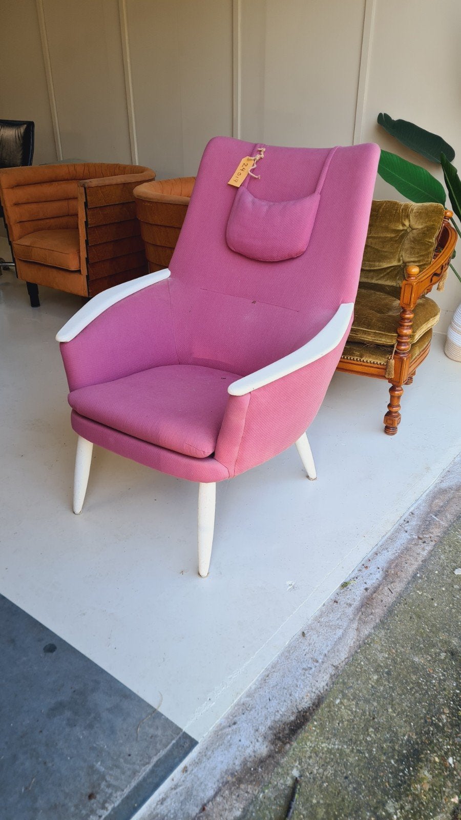 Bovenkamp fauteuil van Madsen & Schubell, Deens design, Gebruikt, Deens design, Mid-century modern, Vintage, 75 tot 100 cm, Ophalen of Verzenden