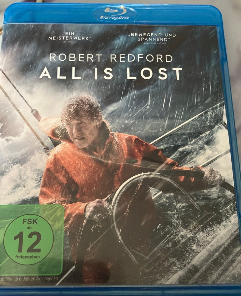 All is lost blu-ray met robert redford, Avontuur, Engels, Ophalen of Verzenden, Zo goed als nieuw