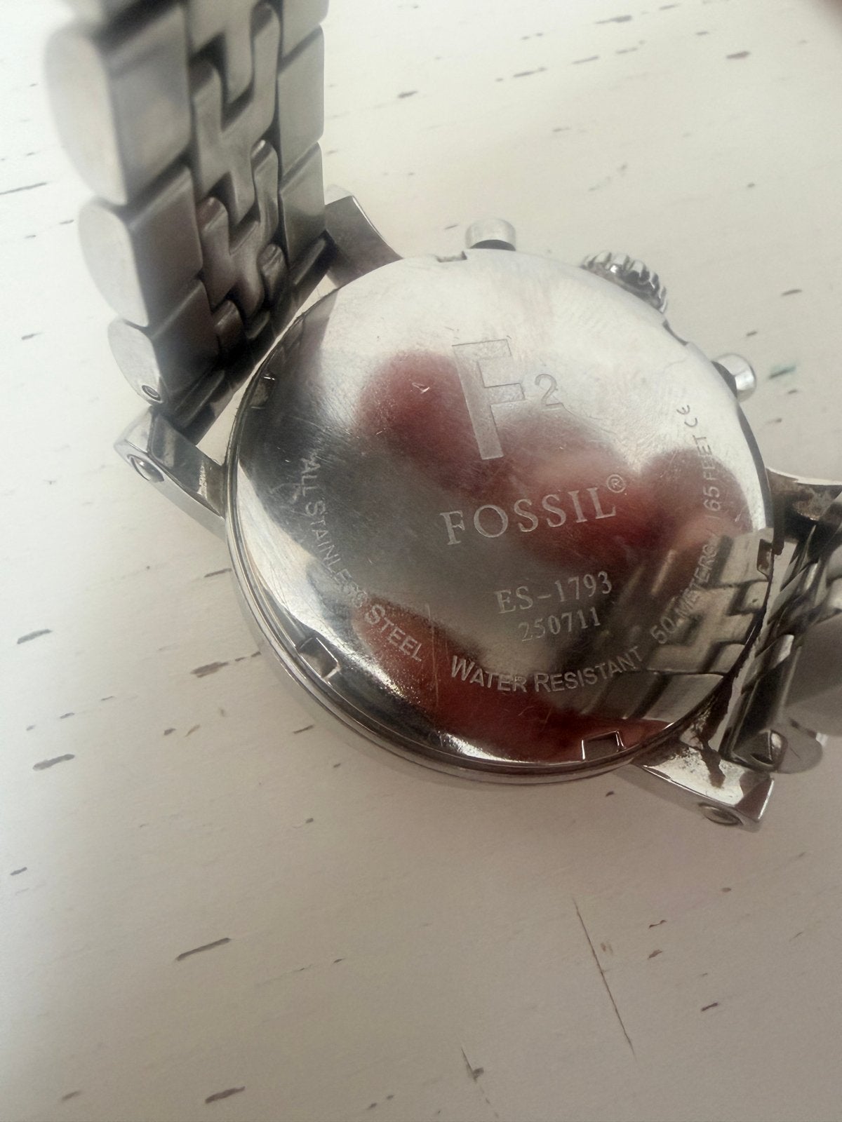 Fossil Horloge ES-1793 - Stijlvol en Tijdloos, Gebruikt, Staal, Fossil, Polshorloge