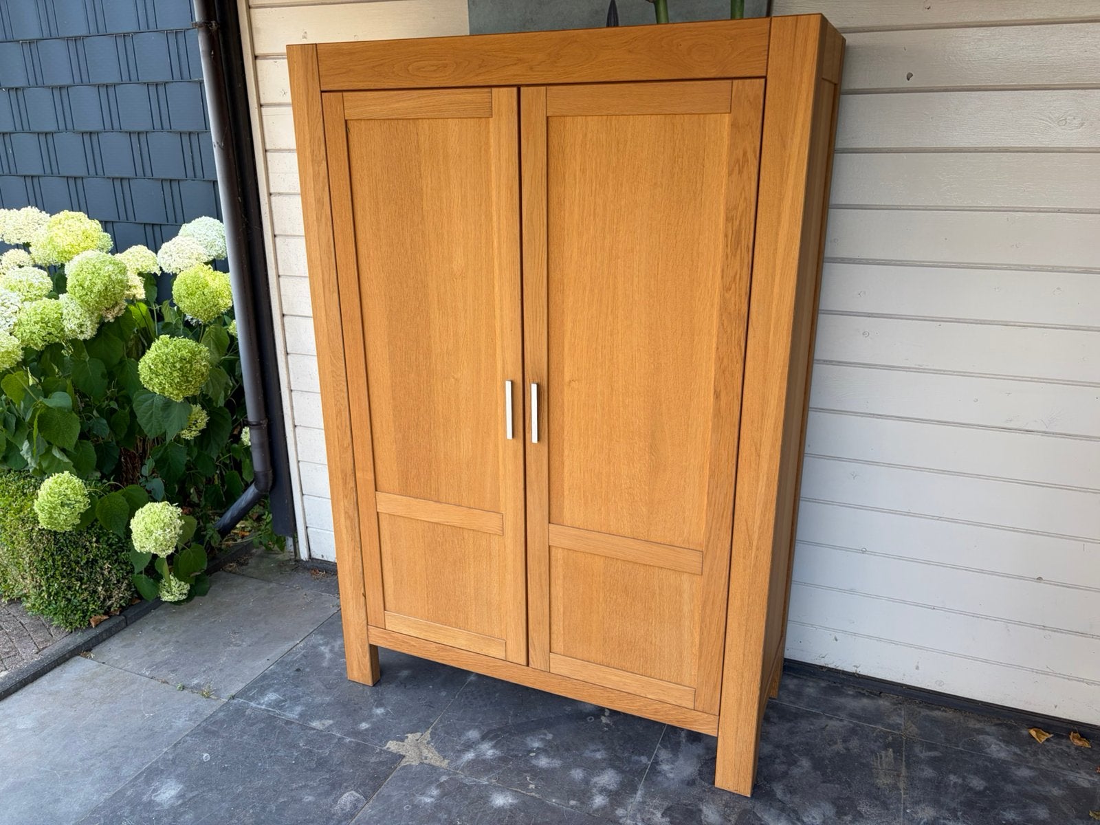 Massief eiken kast 120 x 50 x 175, Ophalen of Verzenden, Gebruikt