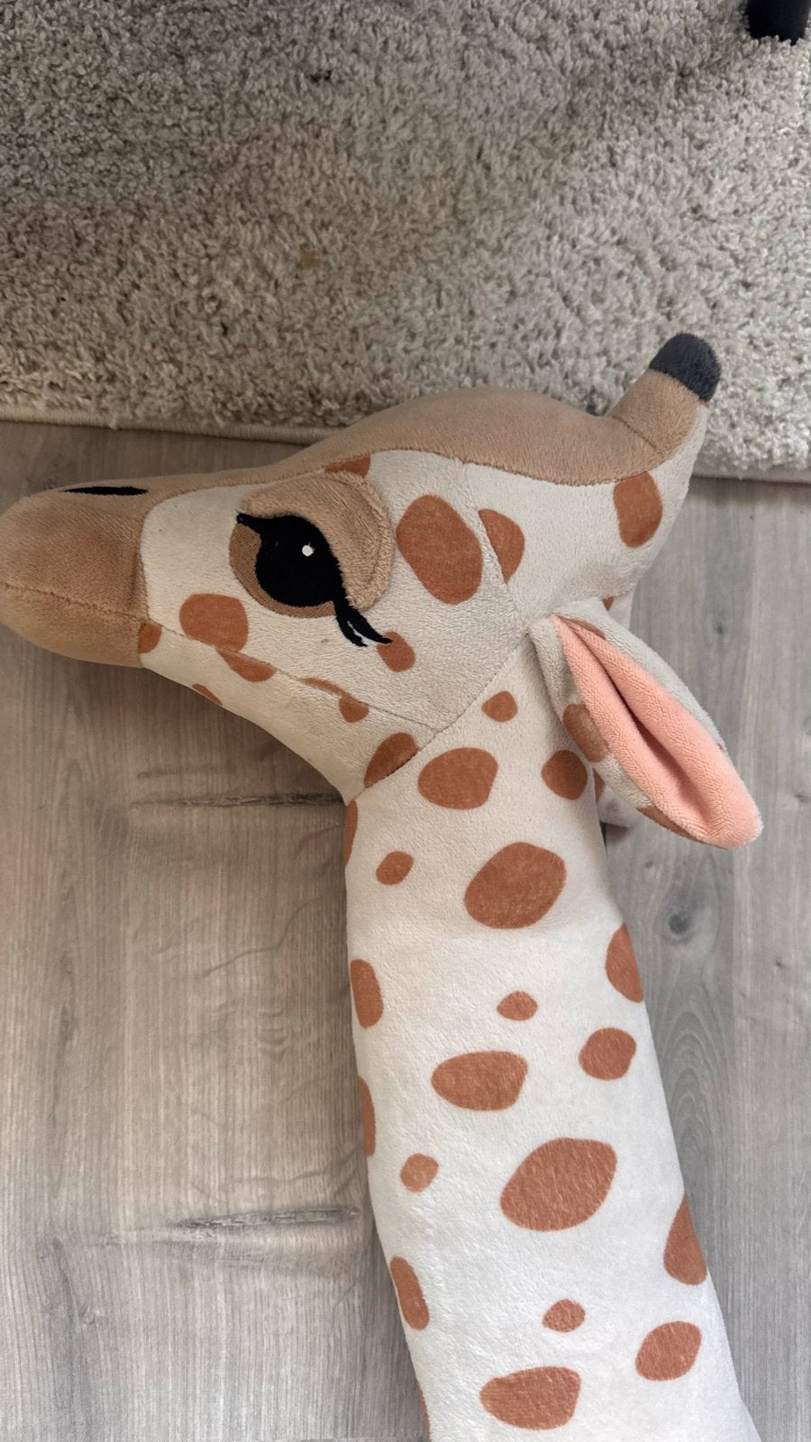XXL Giraffe Knuffel - Ruim 1 Meter! Z.g.a.n., Ophalen, Giraf, Zo goed als nieuw, Beige