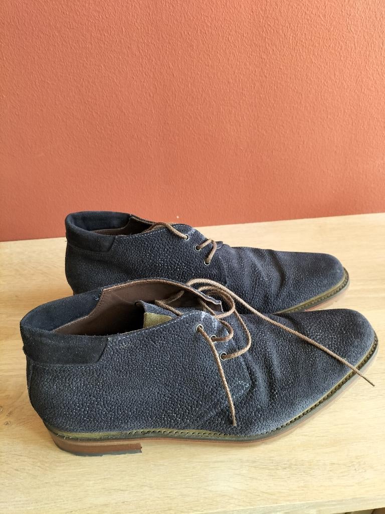 Z.g.a.n. Floris van Bommel veterschoen l m 45 l donkerblauw, Kleding | Heren, Schoenen, Blauw, Floris van Bommel, Ophalen of Verzenden