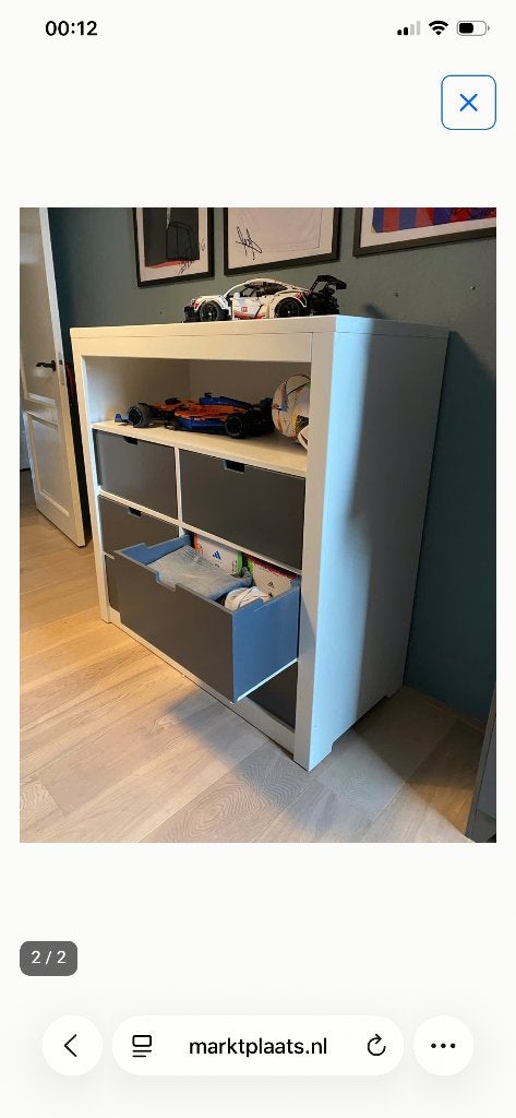 Bopita ladekast met 6 laden en open vak - 118x53x120 cm, Ophalen, 100 tot 150 cm, 5 laden of meer, 100 tot 150 cm