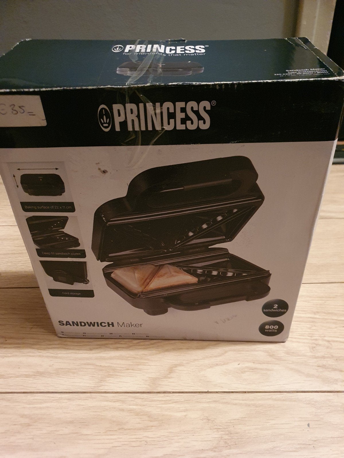 prinsessen sandwich makker prinsessen tostie, Witgoed en Apparatuur, Wafelijzers, Verzenden, Nieuw