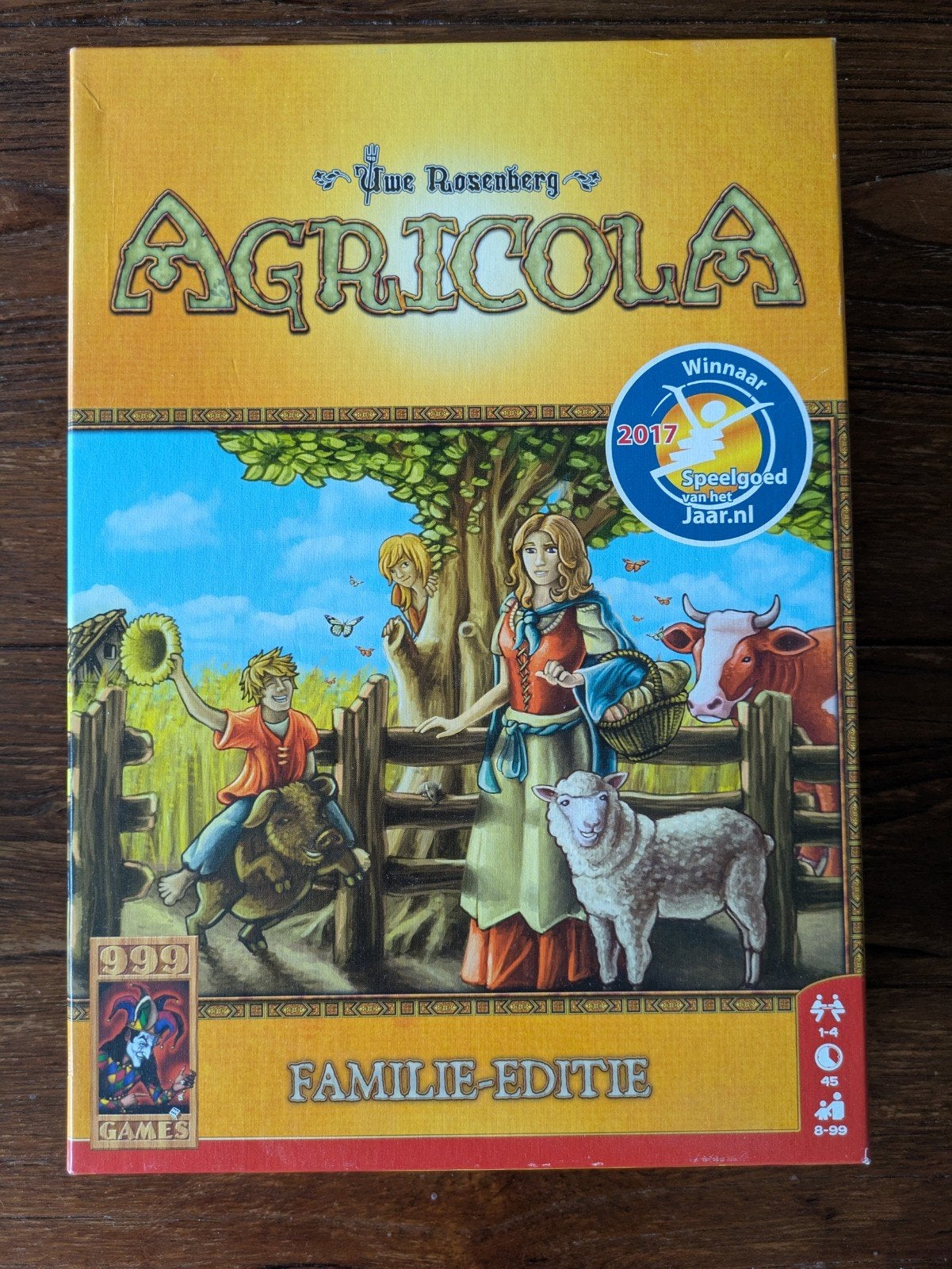 Agricola Familie-editie, Een of twee spelers, Ophalen of Verzenden, Zo goed als nieuw, 999 Games