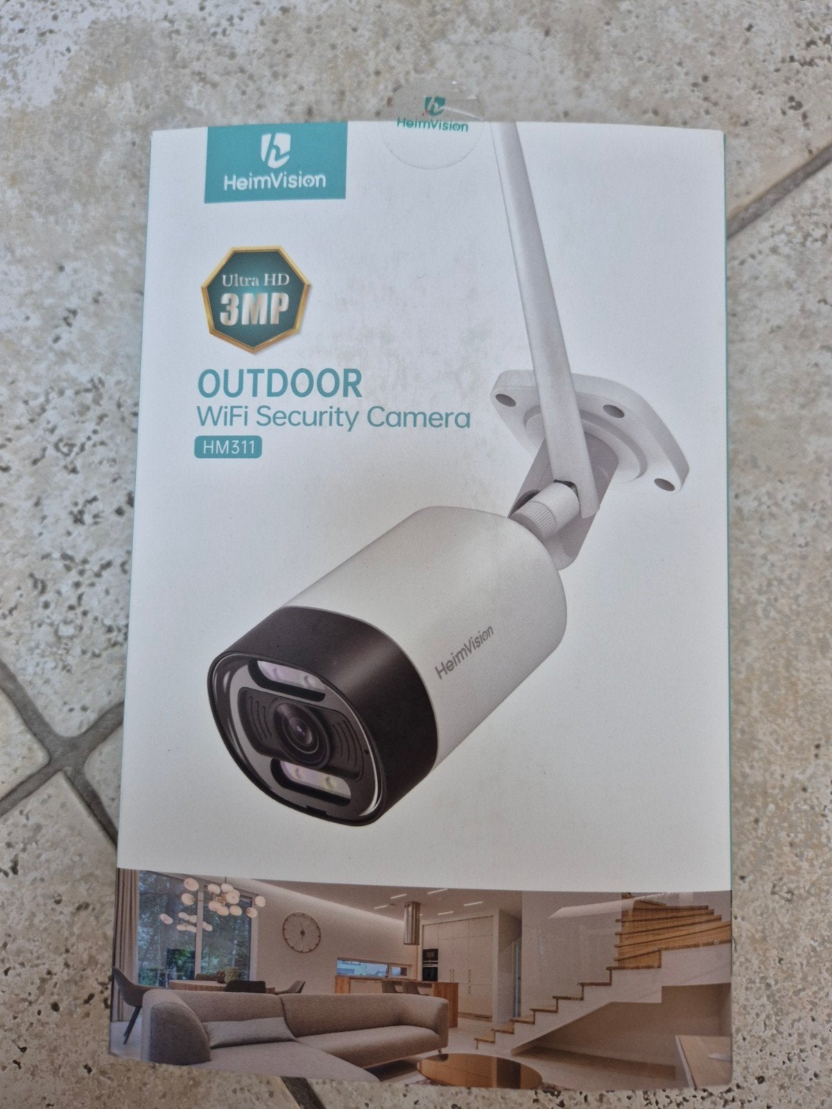 HeimVision HM311 Ultra HD 3MP Buiten WiFi Beveiligingscamera, Ophalen, Nieuw, Buitencamera