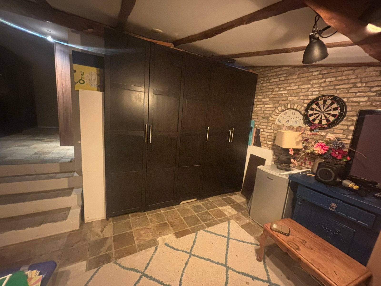 Ikea Pax kast 250cm breed. Bruin, Ophalen, Gebruikt, 200 cm of meer, Met lade(s)